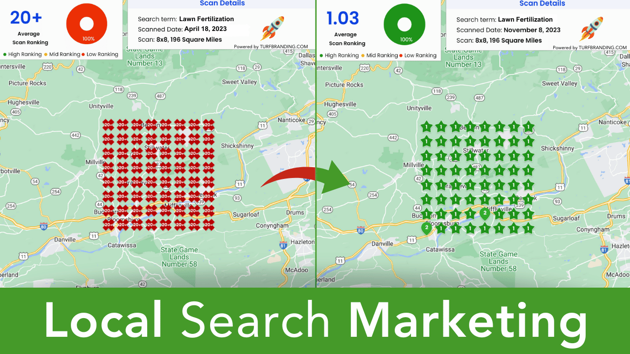 Increase your Google Performance with Local Search Marketing SEO from Turf Branding