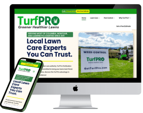 Turf Pro Lawn Care Website Built With SEO