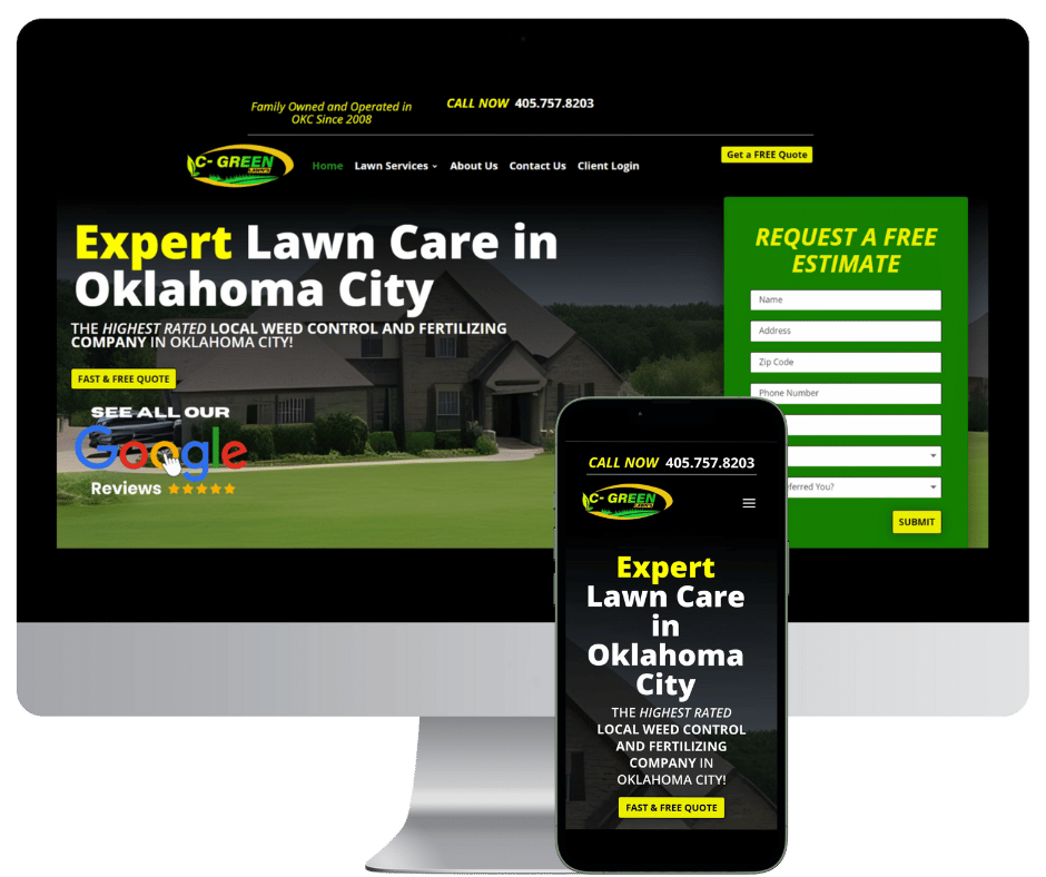 C-Green Lawns website